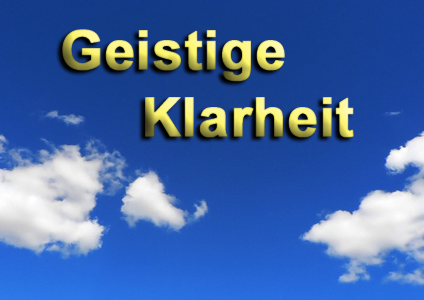 Geistige Klarheit wie ein klarer blauer Himmel